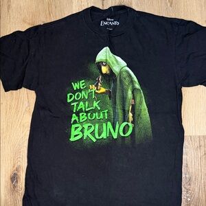 Disney Encanto Black Tee with Neon Green Bruno Graphic